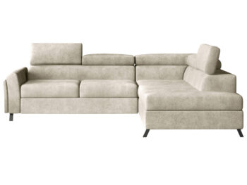 NABBI Korense P rohová sedačka s rozkladom a úložným priestorom béžová (Dora 21)