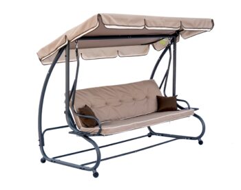 NABBI Lilly záhradná hojdačka antracit / béžová