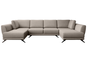 NABBI Liva U L/P rohová sedačka u s rozkladom a úložným priestorom béžová