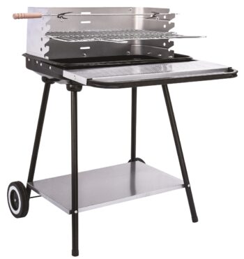 NABBI MIR-404 záhradný gril čierna / chróm