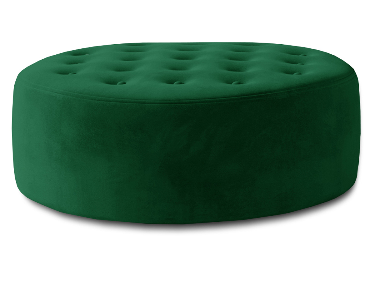 NABBI Maia okrúhla taburetka tmavozelená NABBI Maia okrúhla taburetka tmavozelená