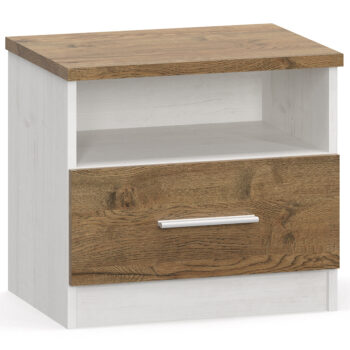 NABBI Mateo N nočný stolík (2 ks) sosna Andersen / dub april