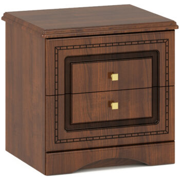 NABBI Molis N rustikálny nočný stolík (2 ks) čerešňa portofino