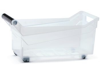 NABBI NUK3L plastový úložný box na kolieskach 10 l priehľadná
