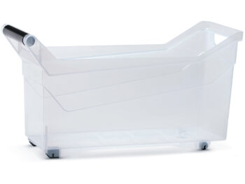 NABBI NUK4L plastový úložný box na kolieskach 17 l priehľadná