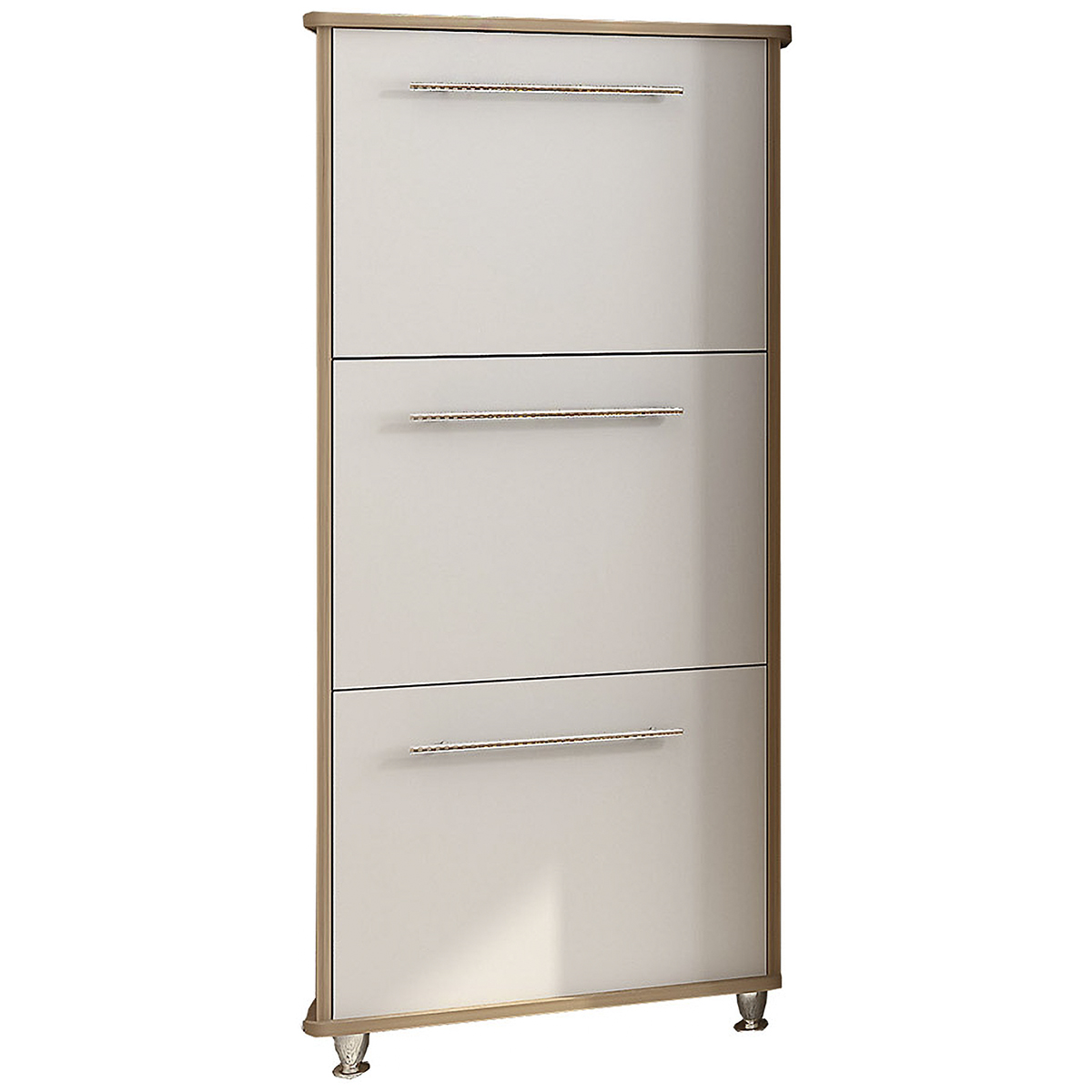 NABBI Naven SU-3D botník (skrinka na topánky) dub sonoma / biela NABBI Naven SU-3D botník (skrinka na topánky) dub sonoma / biela