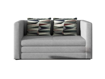 NABBI Nora rozkladacia pohovka svetlosivá / vzor