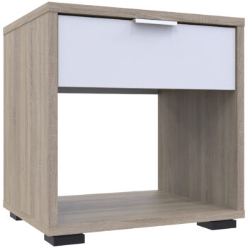 NABBI Nosen N2 nočný stolík dub sonoma / biela