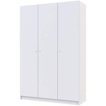 NABBI Preveza trojdverová šatníková skriňa biela