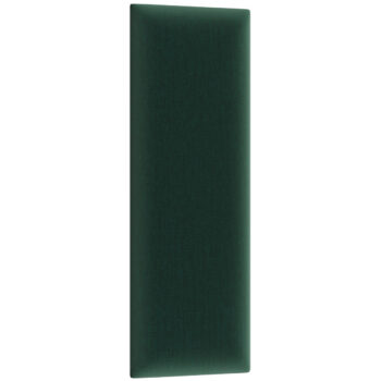 NABBI Quito obdĺžnikový čalúnený panel na stenu 20x50 cm tmavozelená