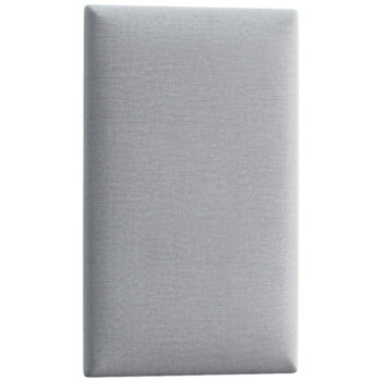 NABBI Quito obdĺžnikový čalúnený panel na stenu 30x50 cm svetlosivá