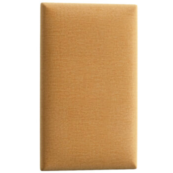 NABBI Quito obdĺžnikový čalúnený panel na stenu 30x50 cm zlatá