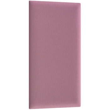 NABBI Quito obdĺžnikový čalúnený panel na stenu 30x60 cm ružová