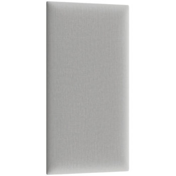 NABBI Quito obdĺžnikový čalúnený panel na stenu 30x60 cm svetlosivá