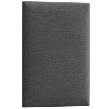 NABBI Quito obdĺžnikový čalúnený panel na stenu 40x60 cm čierna