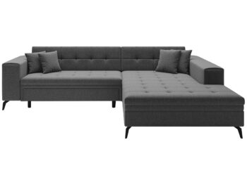 NABBI Savio P rohová sedačka s rozkladom svetlosivá