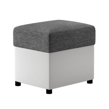 NABBI T2 taburetka sivá (Sawana 05) / biela (Soft 17)