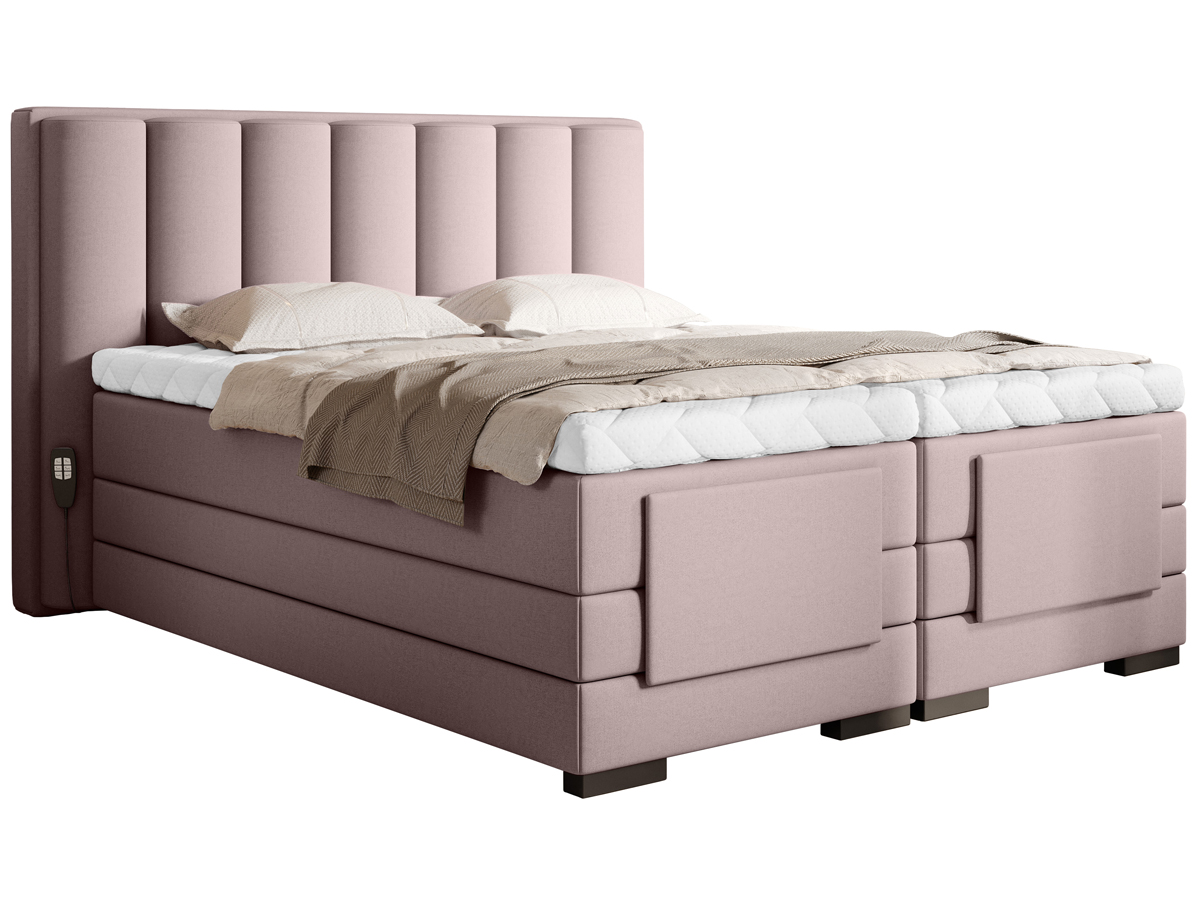 NABBI Vajana 140 elektrická polohovacia manželská posteľ svetloružová NABBI Vajana 140 elektrická polohovacia manželská posteľ svetloružová