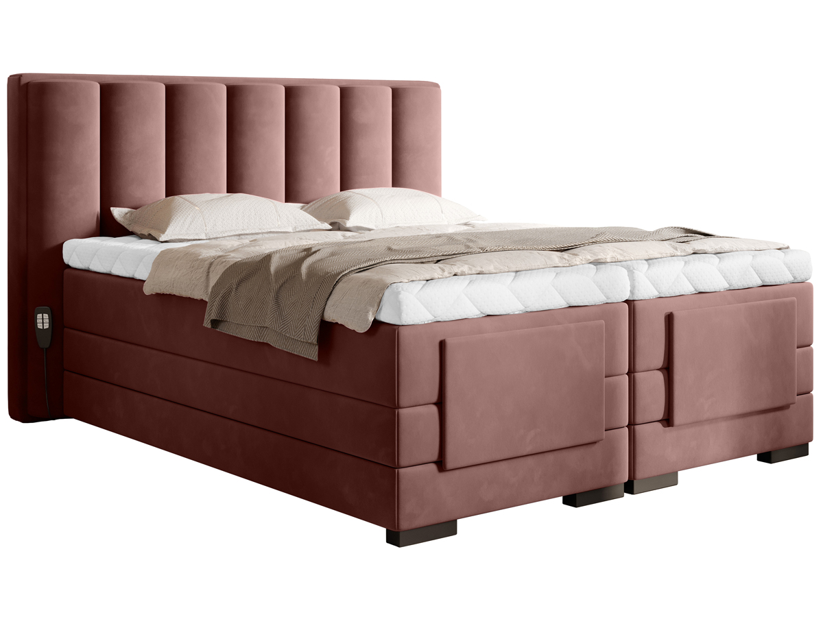 NABBI Vajana 140 elektrická polohovacia manželská posteľ tmavoružová NABBI Vajana 140 elektrická polohovacia manželská posteľ tmavoružová