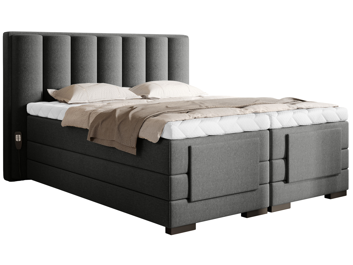 NABBI Vajana 140 elektrická polohovacia manželská posteľ tmavosivá NABBI Vajana 140 elektrická polohovacia manželská posteľ tmavosivá