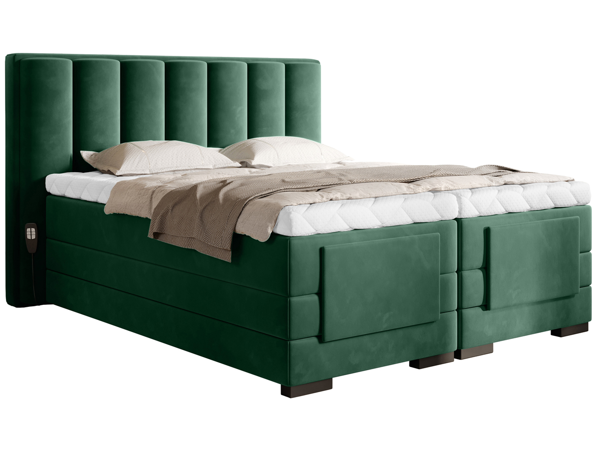 NABBI Vajana 140 elektrická polohovacia manželská posteľ tmavozelená NABBI Vajana 140 elektrická polohovacia manželská posteľ tmavozelená