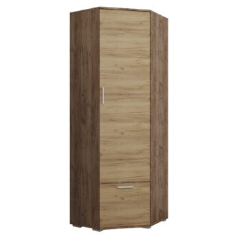 NABBI Veneta CW rohová predsieňová skriňa craft tobacco / dub craft zlatý