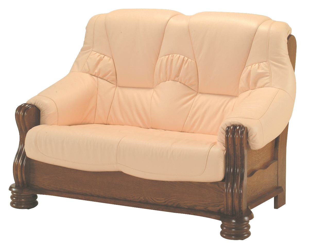 PYKA Adam kožená dvojsedačka drevo D3 / svetlomarhuľová (Rose white) PYKA Adam kožená dvojsedačka drevo D3 / svetlomarhuľová (Rose white)