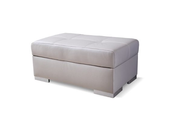 PYKA Etna II kožená taburetka svetlosivá (S63) PYKA Etna II kožená taburetka svetlosivá (S63)