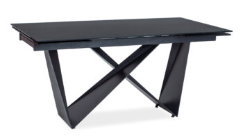 SIGNAL Cavalli I rozkladací jedálenský stôl čierna matná