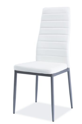 SIGNAL H-261 BIS ALU jedálenská stolička biela / hliník