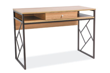 SIGNAL Tablo B písací stôl dub / tmavohnedá