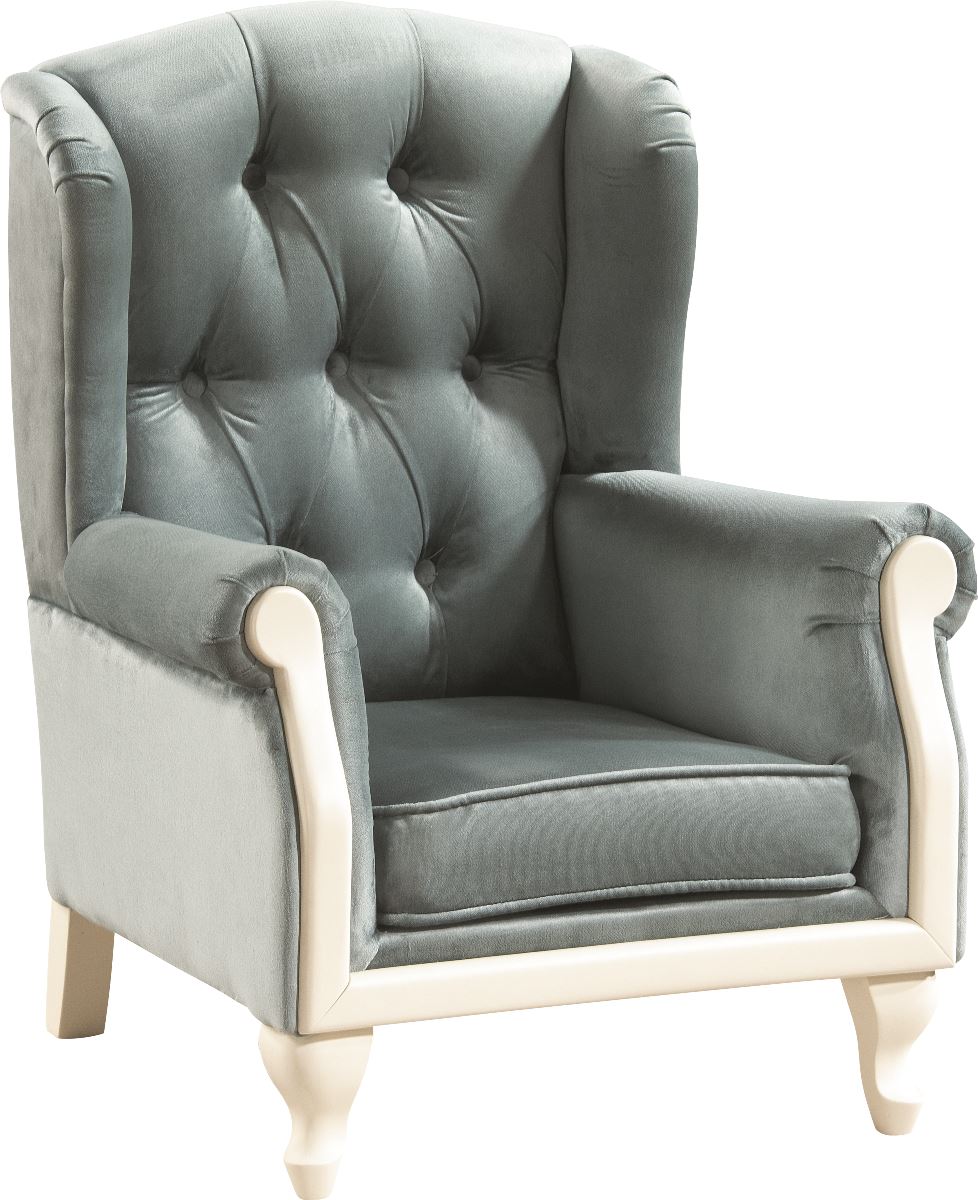 TARANKO Classic CL Mini detské kreslo mentolová (Palermo-C2 224) / biela TARANKO Classic CL Mini detské kreslo mentolová (Palermo-C2 224) / biela