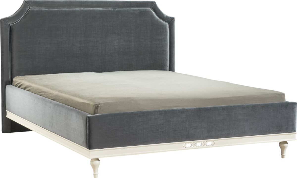 TARANKO Florencja FL-1 140 posteľový rám tmavosivá (Velvet-B1 169) / vanilka TARANKO Florencja FL-1 140 posteľový rám tmavosivá (Velvet-B1 169) / vanilka