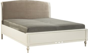 TARANKO Florencja FL-2 140 posteľový rám vanilka / svetlohnedá (Velvet-B1 106)