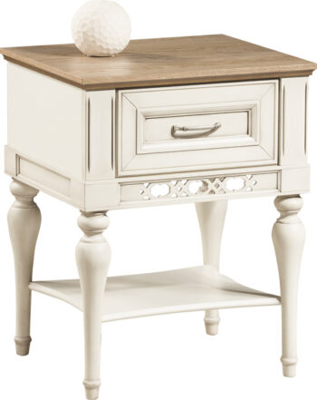 TARANKO Florencja FL-2SN nočný stolík vanilka / dub Florencja