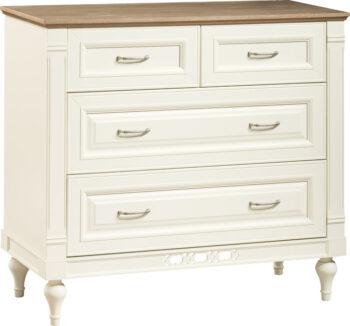 TARANKO Florencja FL-K4SZ komoda vanilka / dub Florencja