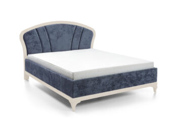 TARANKO Lagos LA-1 160 posteľový rám s úložným priestorom tmavomodrá (A10 2128) / kašmír Lagos