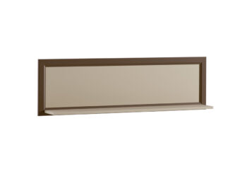 TARANKO Lagos LA-P1 rustikálna polica so zrkadlom kašmír Lagos / dub Lagos