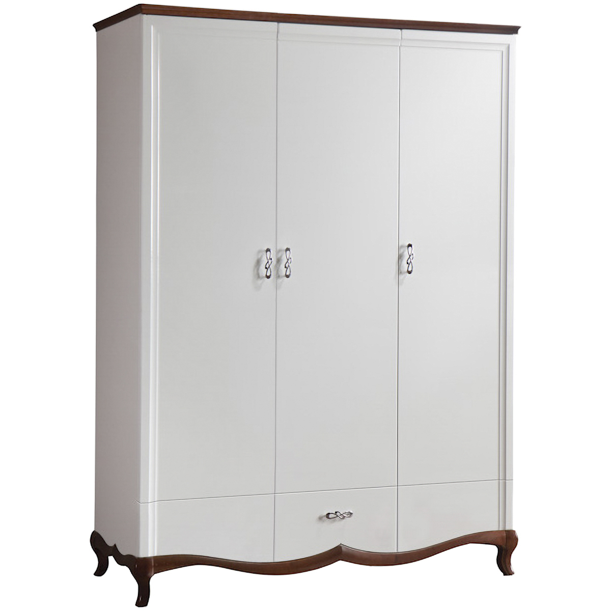 TARANKO Milano MI-3D šatníková skriňa biela / orech Milano TARANKO Milano MI-3D šatníková skriňa biela / orech Milano