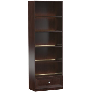 TARANKO Monaco MO-14 regál s osvetlením hnedá