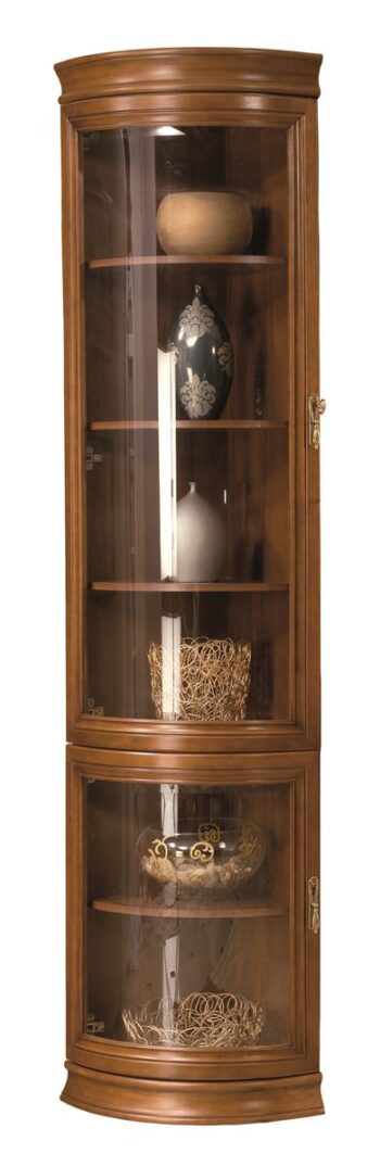 TARANKO Senator SE L rustikálna rohová vitrína toffi