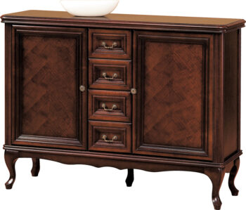 TARANKO Wersal W-K2A rustikálna komoda wenge