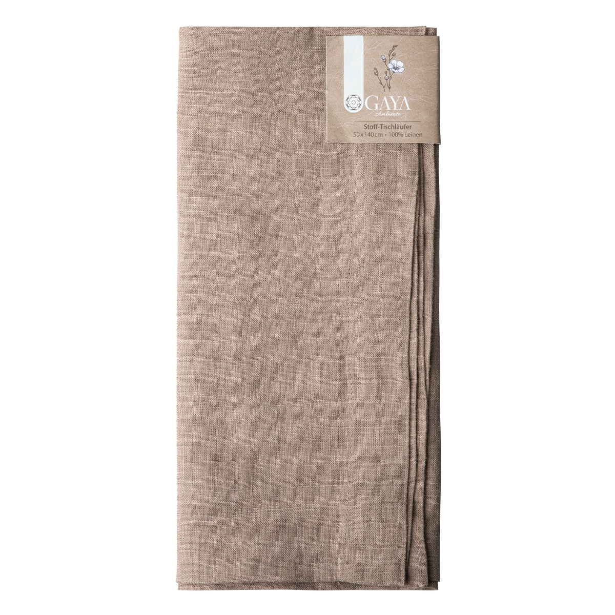 Bronzový ľanový behúň na stôl 50 x 140 cm - Gaya Ambiente - 596437 Bronzový ľanový behúň na stôl 50 x 140 cm - Gaya Ambiente - 596437