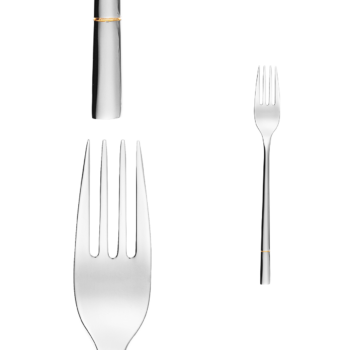 Dezertná vidlička - Luxus zlatá ryha - 112558