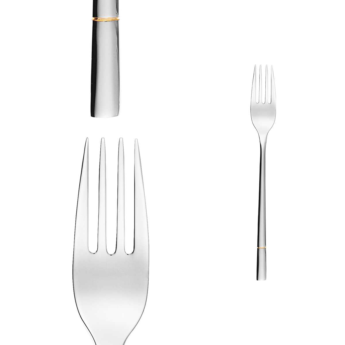 Dezertná vidlička - Luxus zlatá ryha - 112558 Dezertná vidlička - Luxus zlatá ryha - 112558
