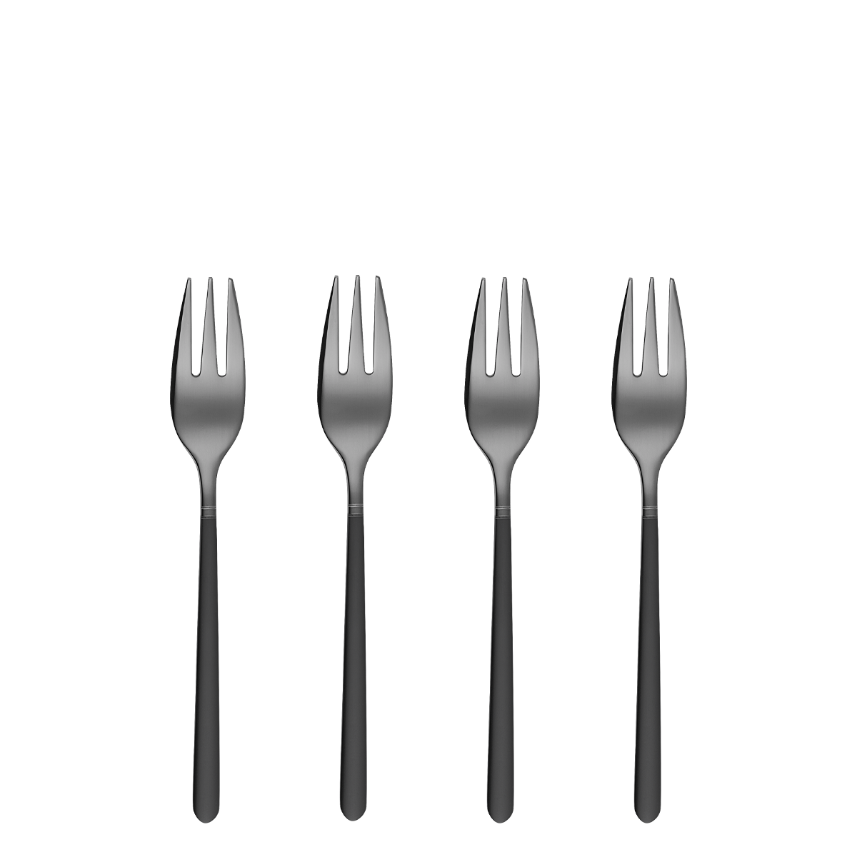 Dezertné vidličky set 4 ks - Porto PVD tmavý titánový / čierny pieskovaný - 110293 Dezertné vidličky set 4 ks - Porto PVD tmavý titánový / čierny pieskovaný - 110293