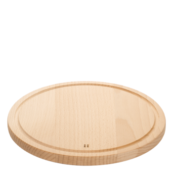 Drevená doska na krájanie so žliabkom okrúhla 28 cm - Basic - 593006