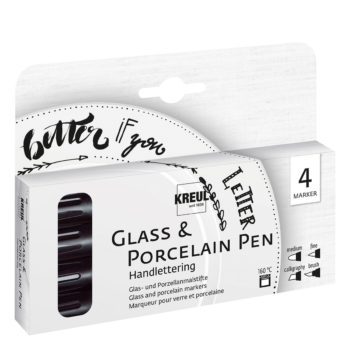 Fixky na písanie na porcelán a sklo sada 4 ks – KREUL - 593317