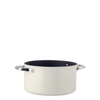 Hrniec s titánovým povrchom krémový Ø 24 cm - Saturn Terra Lunasol - 601309