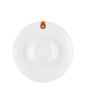 Kávová/čajová podšálka s hnedým ornamentom 15 cm – Gaya RGB - 451861